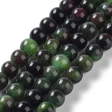 Dyed Natural Malaysia Jade Beads Strands G-G021-02A-06-1