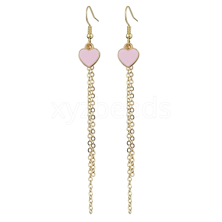 Alloy Enamel Dangle Earrings EJEW-JE06024-1