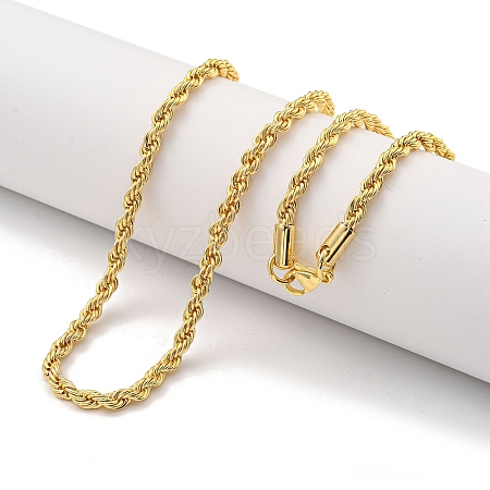 Brass Chain Necklaces for Women NJEW-G084-25G-1