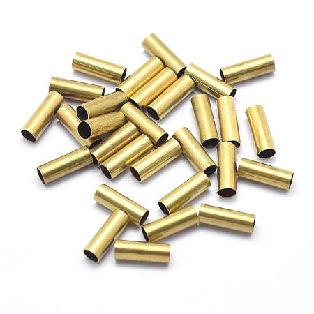 Brass Tube Beads KK-A143-30C-RS-1