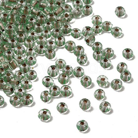 Transparent Stripe Glass Seed Beads LS-GLAA-NH0001-06C-1