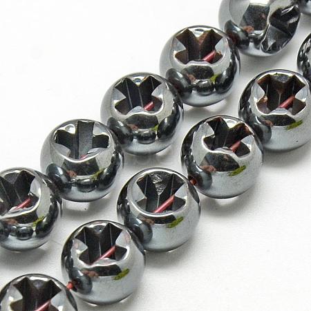 Non-magnetic Synthetic Hematite Beads G-Q943-13-1