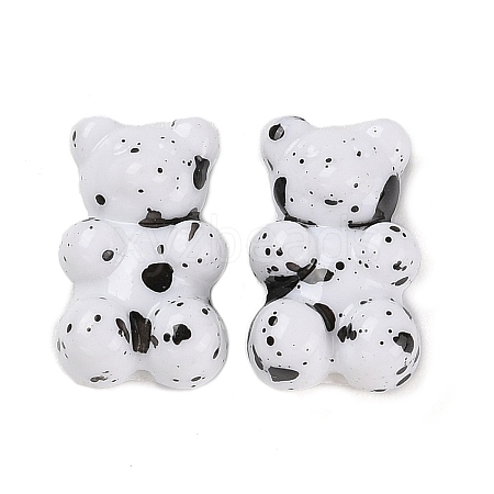 Opaque Bear Acrylic Beads MACR-L003-001A-1