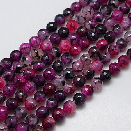 Natural Agate Round Beads Strand G-L084-10mm-60-1