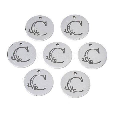 Non-Tarnish 304 Stainless Steel Charms STAS-T059-26P-C-1