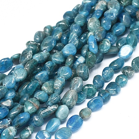 Natural Apatite Beads Strands G-D0004-A02-01-1