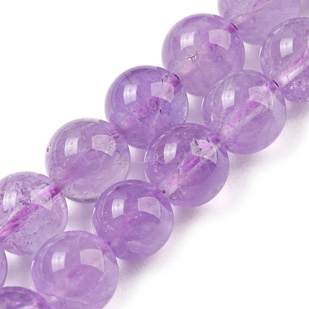 Natural Amethyst Beads Strands G-P503-8MM-08-1