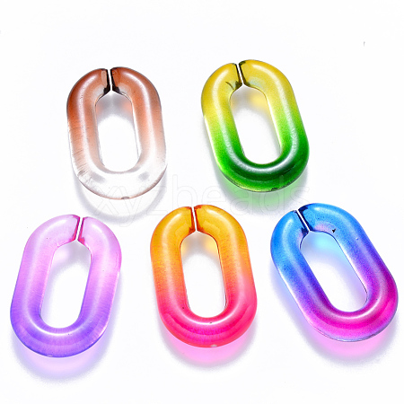 Two Tone Transparent Acrylic Linking Rings OACR-S036-006A-N-1