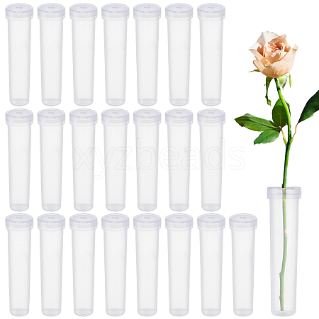 50Pcs Column Plastic Floral Water Tubes for Flower Arrangements AJEW-GF0014-22-1