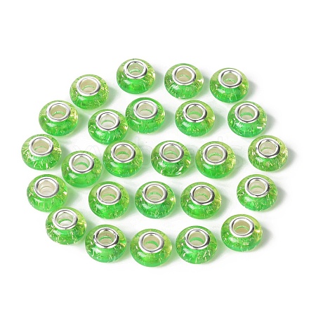 Rondelle Resin European Beads RPDL-A001-01-09-1