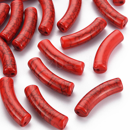 Opaque Crackle Acrylic Beads LS-MACR-S372-002N-009-1