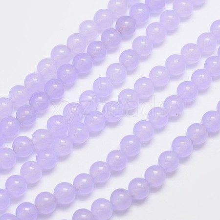 Natural & Dyed Malaysia Jade Bead Strands X-G-A146-6mm-A18-1