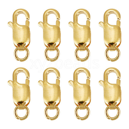 GOMAKERER 8Pcs 925 Sterling Silver Lobster Claw Clasps STER-GO0001-01-1