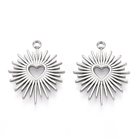 Non-Tarnish 304 Stainless Steel Pendants X-STAS-I671-01P-1