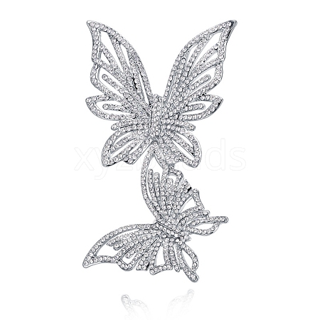 Butterfly Alloy Brooches for Women PW-WG31DC0-01-1