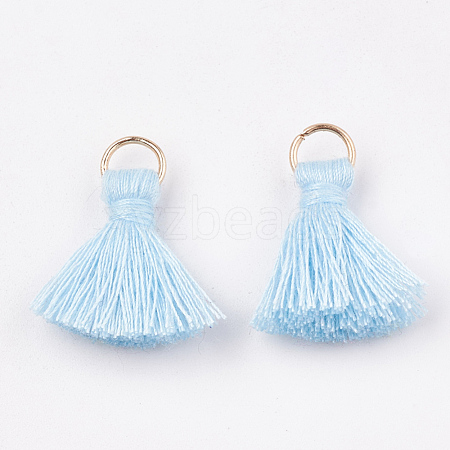 Polycotton(Polyester Cotton) Tassel Pendant Decorations X-FIND-S280-11-1