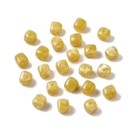 Opaque Acrylic Beads OACR-D320-01E-1
