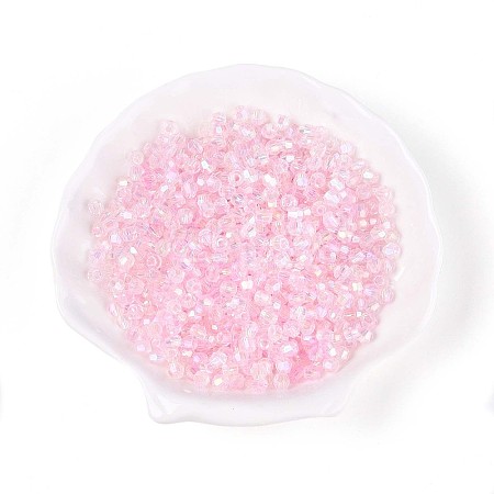 Transparent Spray Painted Glass Beads LS-EGLA-N018-4mm-11-1