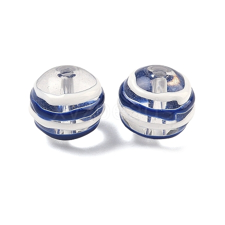 Transparent Glass Enamel Beads GLAA-P078-01A-05-1