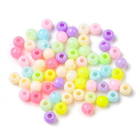 Opaque Acrylic Beads OACR-I006-03-1