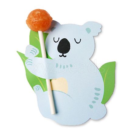 Koala Shape Paper Candy Lollipops Cards CDIS-I003-07-1