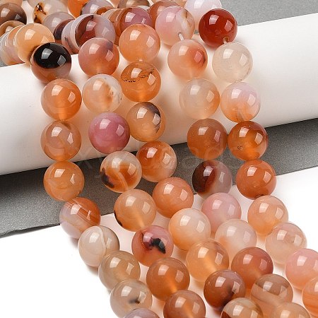 Natural Red Agate Beads Strands G-A248-A06-06-1