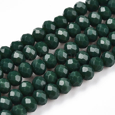 Opaque Solid Color Glass Beads Strands LS-EGLA-A034-P3mm-D09-1