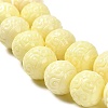 Synthetic Coral Carved Beads CORA-D034-03A-3