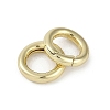 Brass Spring Gate Rings KK-Z078-07G-2