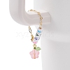 Acrylic Flower Cup Charms HJEW-JM02848-3