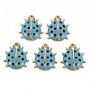 Alloy Enamel Pendants ENAM-N055-027D-NR-1