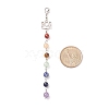 Natural Gemstone Link Pendant Decoration Sets HJEW-JM00692-5