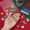 32Pcs 16 Styles Opaque Resin Pendants RESI-SC0002-50-3