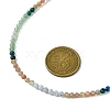 4mm Faceted Round Natural Mixed Gemstone Beaded Necklaces for Women NJEW-JN04987-3