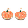 Autumn Theme Rack Plating Alloy Enamel Pendants PALLOY-N164-007-2