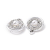 Alloy Crystal Rhinestone Pendants ALRI-H004-16P-2