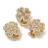 Brass Micro Pave Cubic Zirconia Box Clasps KK-U037-34G-1