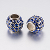 Alloy Rhinestone European Beads PALLOY-F200-03E-2