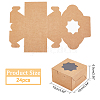 SUPERFINDINGS Individual Kraft Paper Cake Box BAKE-FH0001-02B-2