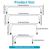 8Pcs 4 Styles Iron Purse Frame FIND-BBC0004-95-2