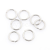 Tarnish Resistant 304 Stainless Steel Open Jump Rings STAS-J013-10xx1.2mm-01-1