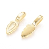 304 Stainless Steel Glue-on Flat Pad Pendant Bails X-STAS-I123-22G-2