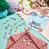 20Pcs 10 Styles Fruit Handmade Polymer Clay Pendant Stitch Markers HJEW-NB00048-5