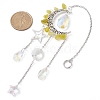 Moon & Star Alloy Hanging Ornaments HJEW-TA00096-01-2