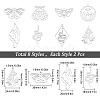 SUNNYCLUE 16Pcs 8 Style 201 Stainless Steel Pendants STAS-SC0003-90-2