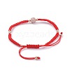 Adjustable Nylon Thread Braided Bead Bracelets BJEW-JB04665-04-3