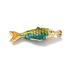 Brass Enamel Pendants KK-Z124-03G-02-2