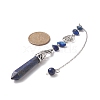 Natural Lapis Lazuli Pointed Dowsing Pendulums PALLOY-JF01983-02-2