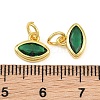 Brass Pave Cubic Zirconia Charms CU-CBA3D67-11G-07-3