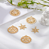 6Pcs 3 Styles Zinc Alloy Pendants FIND-LP0005-61-1